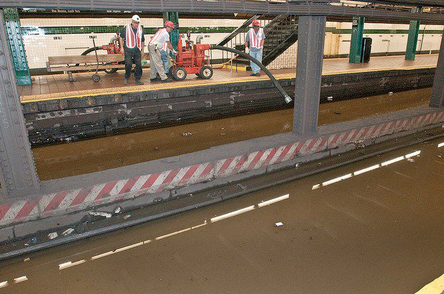 While there was speculation that the MTA would finally use this opportunity to turn several subway lines into flume rides, workers spent the night pumping out ten feet of water from the tracks.